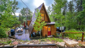 The Fox Den with views and creek on an acre